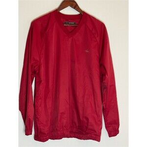 Greg Norman Collection Men's Red V-Neck Windbreaker